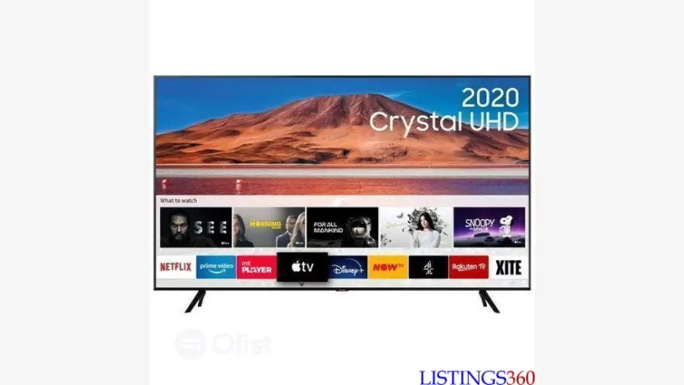₦351,500 Samsung 43 Inch Crystal UHD Ultra Slim LED 2020 Smart TV