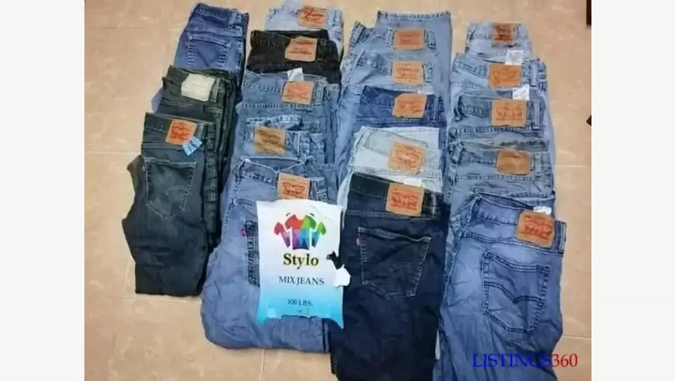 ₦80,000 Uk bale of men jeans first grade