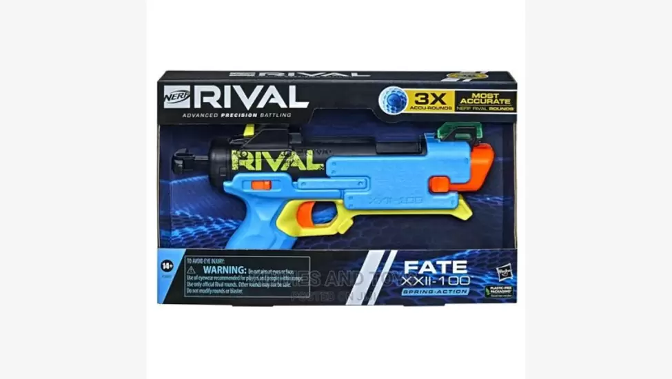 ₦26,500 Nerf Rival Fate XXII-100 Blaster Includes 3 Bullets