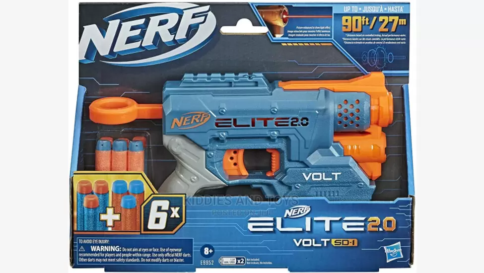 ₦14,500 Hasbro NERF Elite 2.0 Volt SD-1 Blaster - 6 Official Darts